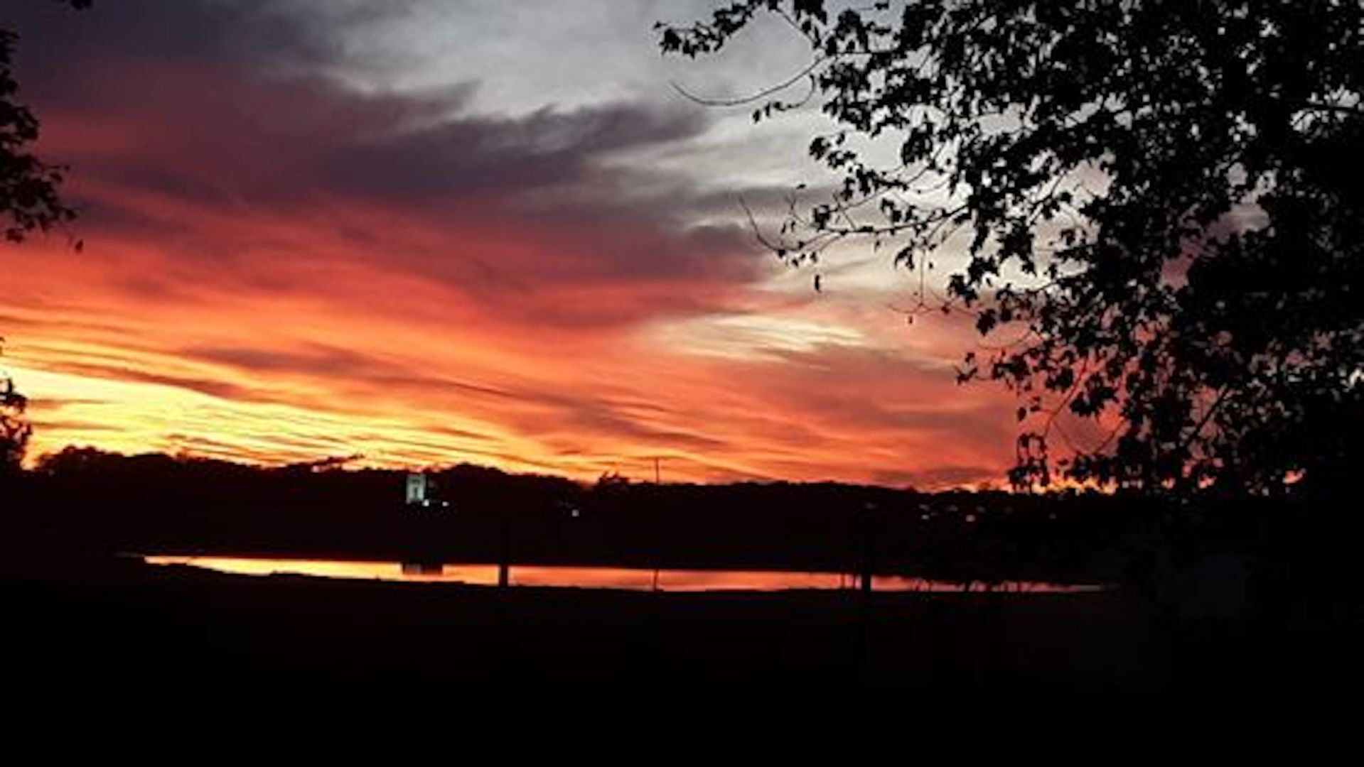 Sunset over Patoka